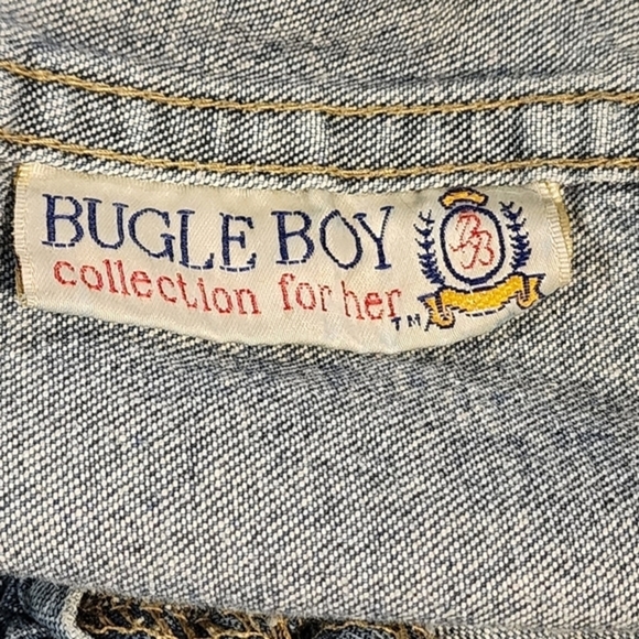 Bugle Boy Collection for Her Vintage‎ Button Down Denim Maxi Skirt Junior 10 - Picture 9 of 13